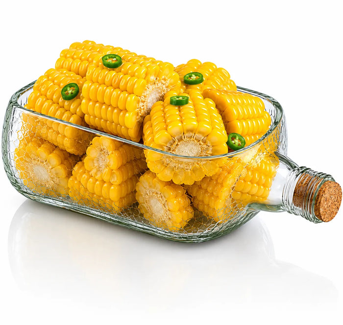 Upcycled Old Monk Glass Platter – Handmade Serving Tray for Snacks & Desserts