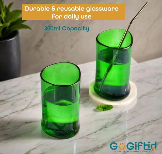 Upcycled Glenfiddich Whisky Glasses