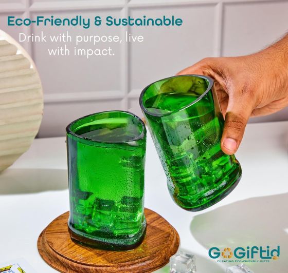 Upcycled Glenfiddich Whisky Glasses