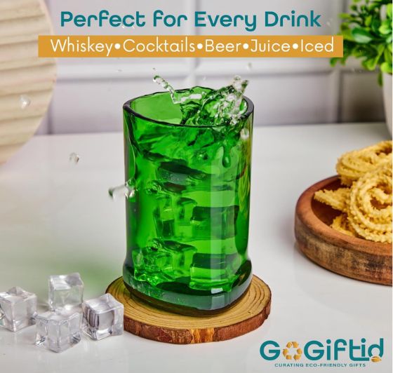 Upcycled Glenfiddich Whisky Glasses