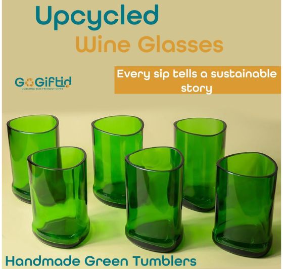 Upcycled Glenfiddich Whisky Glasses
