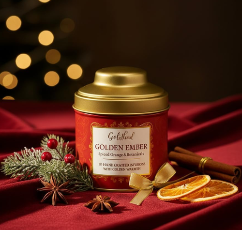Load image into Gallery viewer, Golden Ember Gin Infusion Bags – Botanical Cocktail Infusion for Gin, Vodka &amp; Spirits
