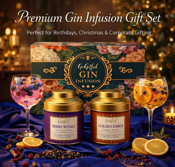 Botanical Gin Infusion Gift Set – Golden Ember & Berry Royale DIY Cocktail Infusion Kit