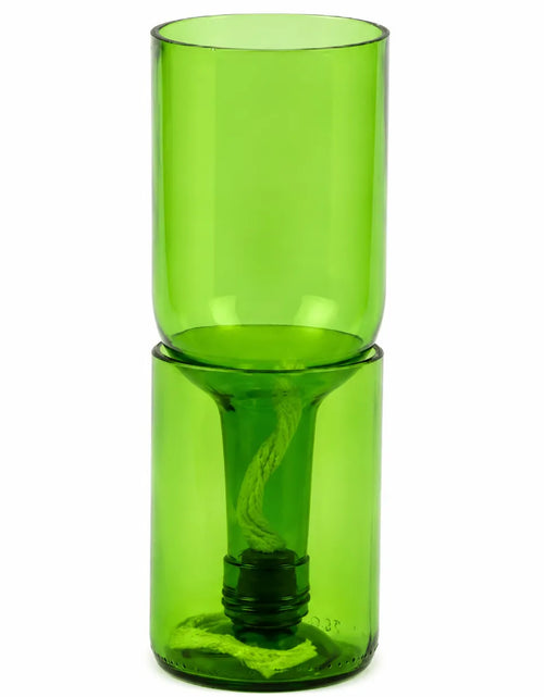 Load image into Gallery viewer, Self Watering Wine Bottle Planter – Recycled Glass Plant Pot

