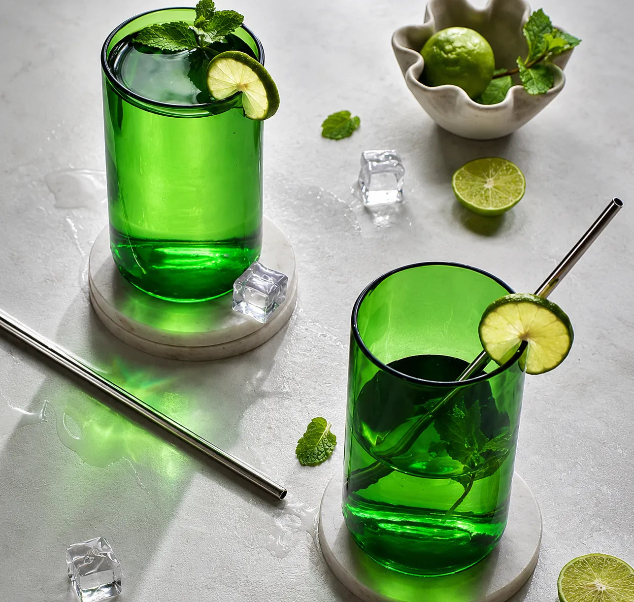Upcycled Wine Glasses Set of 2