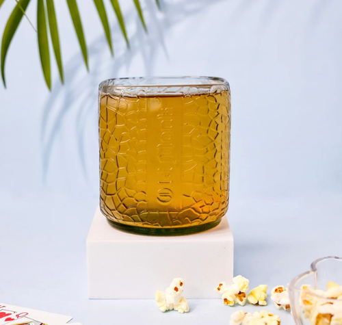 Load image into Gallery viewer, Old Monk Serving Set – Upcycled Rum Glasses &amp; Serving Platter Gift Set
