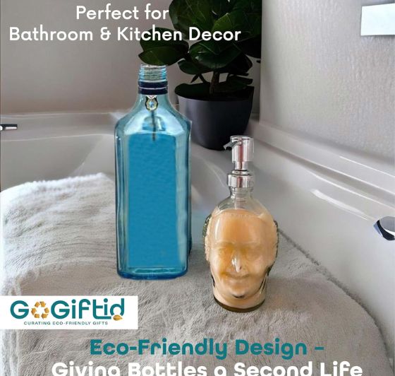 Old Monk Soap Dispenser – Handmade Eco-Friendly Bathroom Accessory