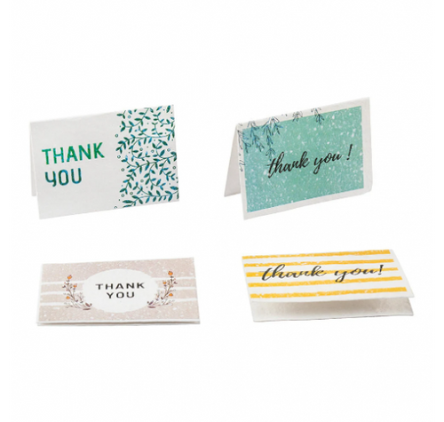 Load image into Gallery viewer, Plantable Thank You Cards-12 Multi Design

