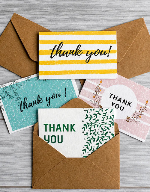 Load image into Gallery viewer, Plantable Thank You Cards With Envelopes – Eco Friendly Seed Paper Cards (Pack of 15)
