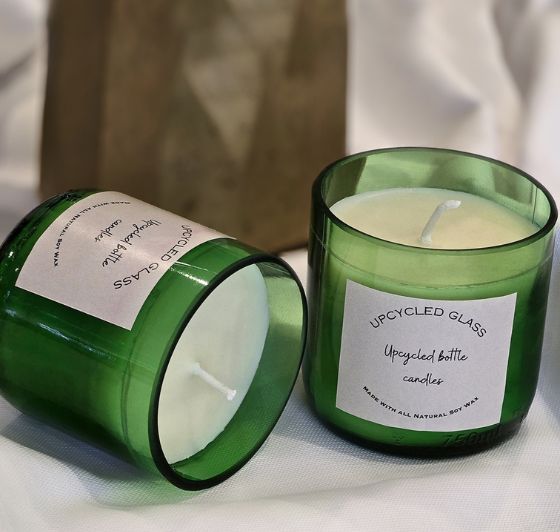 Eco Soy Wax Wine Bottle Candle