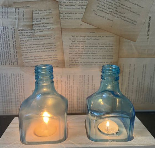 Load image into Gallery viewer, Gin Bottle Tea Light Holder
