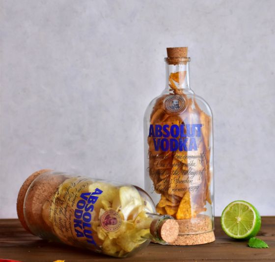 Upcycled Vodka Jars (Set of Two)