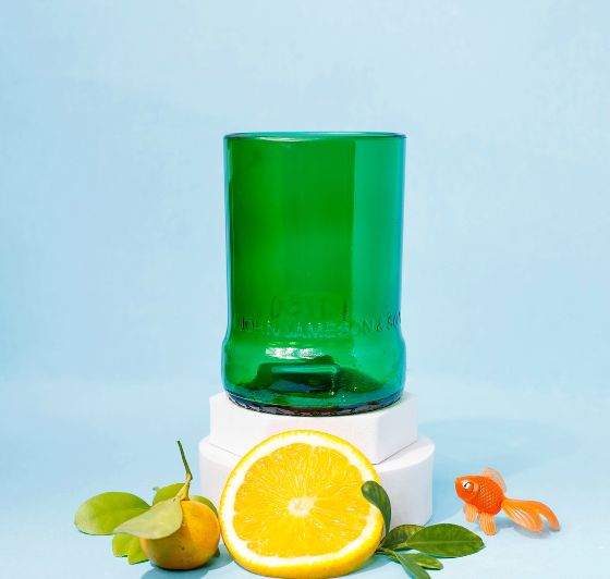 Upcycled Jameson Whisky Glasses (Set of Two)