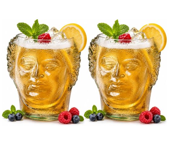 Upcycled Old Monk Quirky Glass – Handmade Eco-Friendly Barware