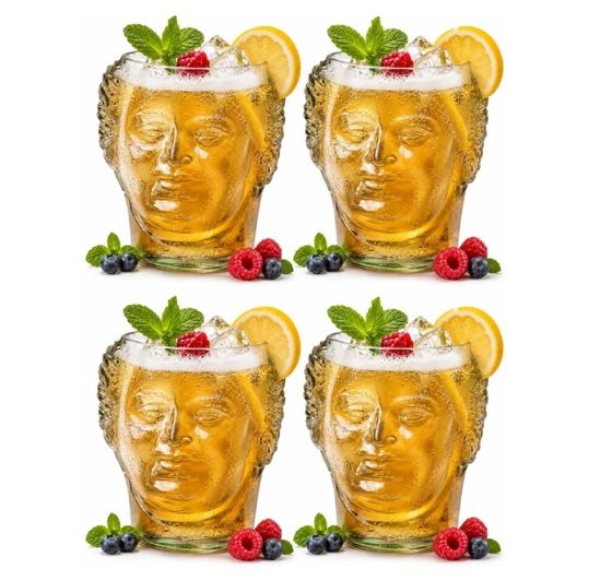 Upcycled Old Monk Quirky Glass – Handmade Eco-Friendly Barware