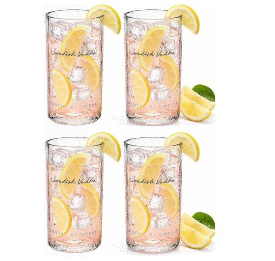 Upcycled Absolut Vodka Glass – Handmade Recycled Cocktail Glass