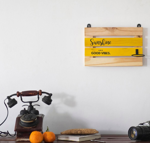 Load image into Gallery viewer, Upcycled Wine Bottle Wall Planter with Wooden Board – Handmade Plant Holder
