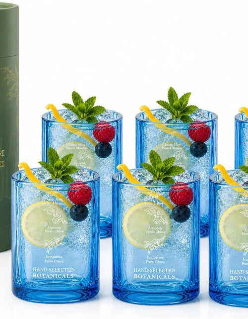 Load image into Gallery viewer, Handmade Upcycled Bombay Sapphire Gin Glasses
