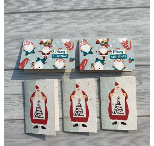 Load image into Gallery viewer, Plantable Christmas Cards - 12 Multi Design
