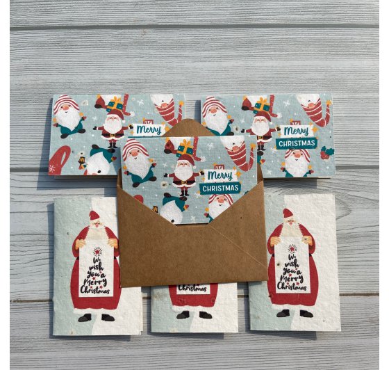Plantable Christmas Cards - 12 Multi Design