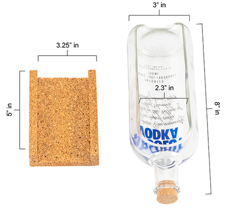 Absolut Bottle Serving Platter – Handmade Upcycled Glass Serveware