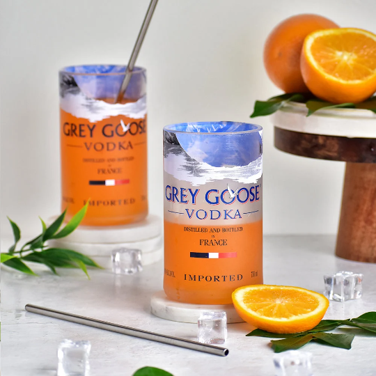 Imperfect Discounted Cheap Second Grade Oopsie Grey Goose Glasses - Hygienic 