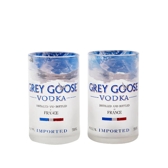 Imperfect Discounted Cheap Second Grade Oopsie Grey Goose Glasses - Recycled