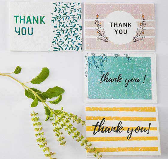 Plantable Thank You Cards With Envelopes