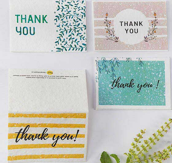 Plantable Thank You Cards With Envelopes
